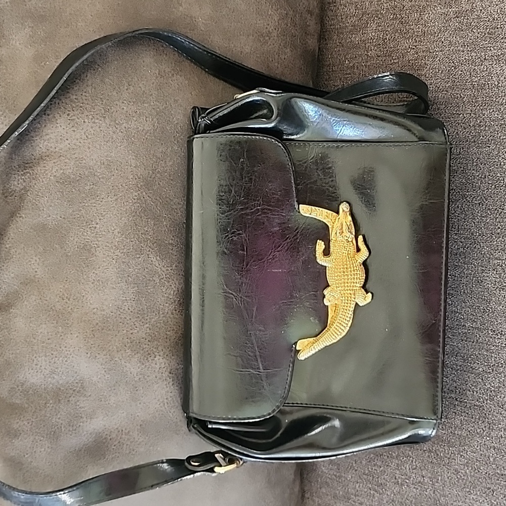 Vintage Crocodile bag 10.75"×7.5"